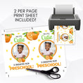 clementine mandarin orange cutie birthday party invite editable photo picture template